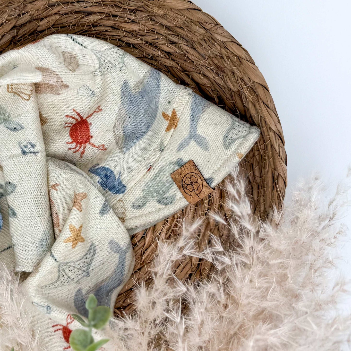 „Sommerglück“ | Sonnenhut Kinder zum Binden aus Wolle/Tencel