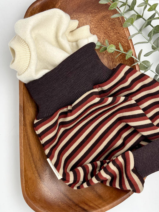 Longie „Herbstringel“ aus Merino-Wolljersey - Tausendglück