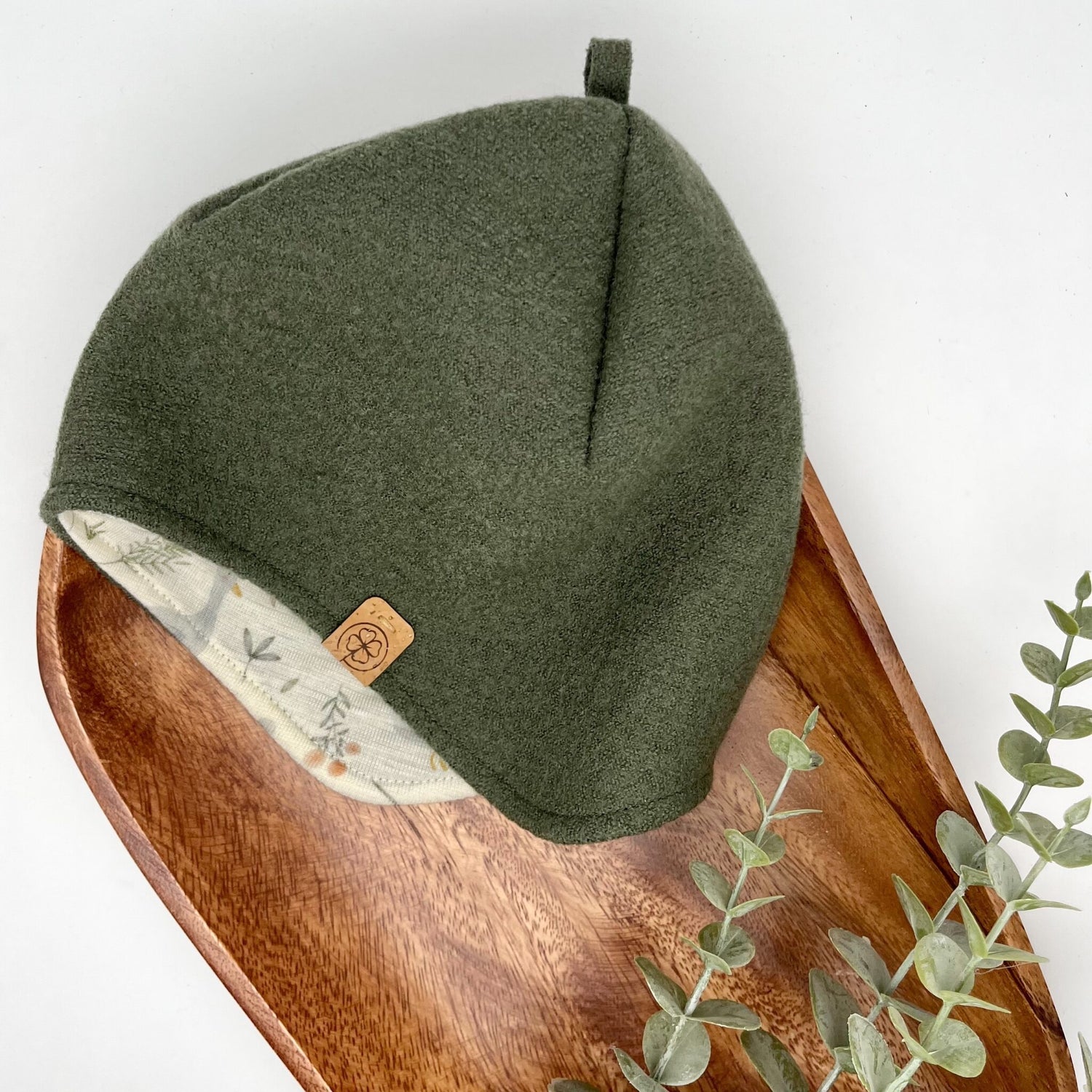 „Glücks-Haube“ aus Merino-Wollwalk - Tausendglück