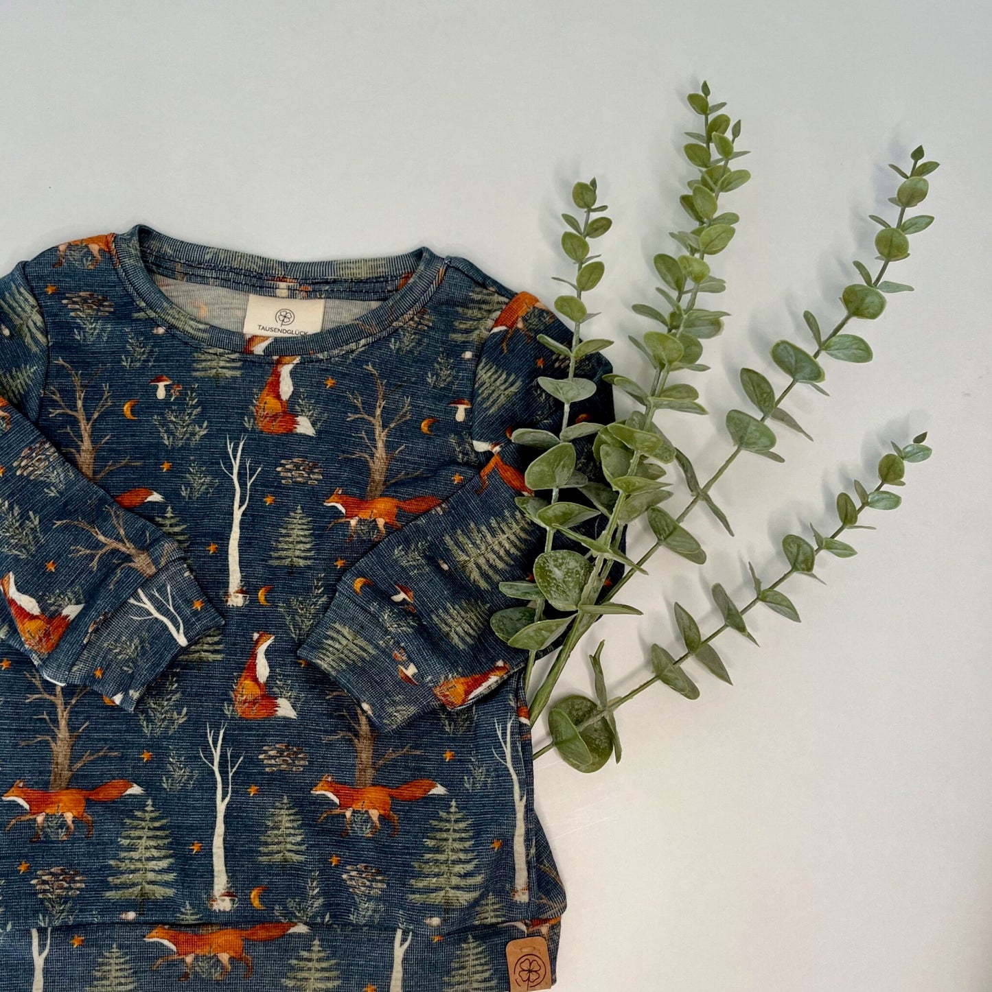 „Glücks-Shirt“ Langarm aus Wolle/Tencel