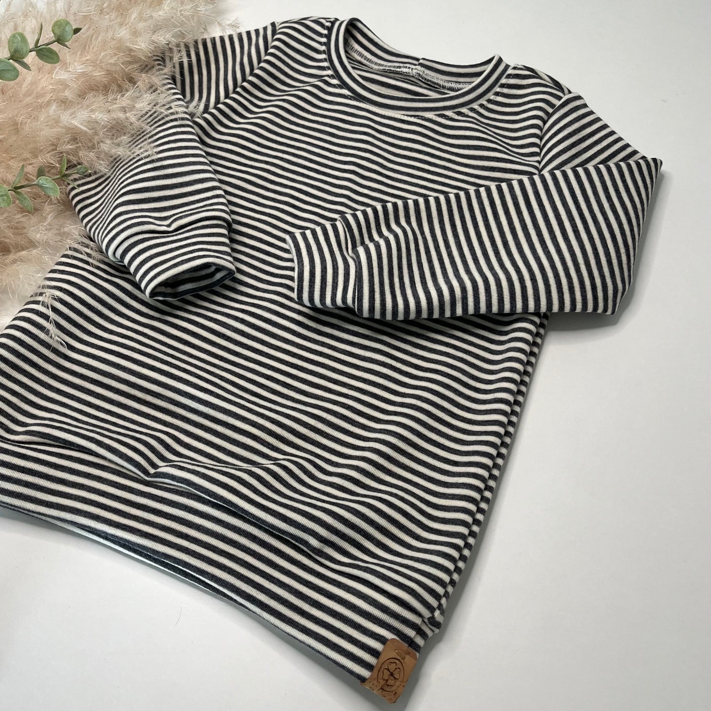 „Glücks-Shirt“ Langarm aus Wolljersey
