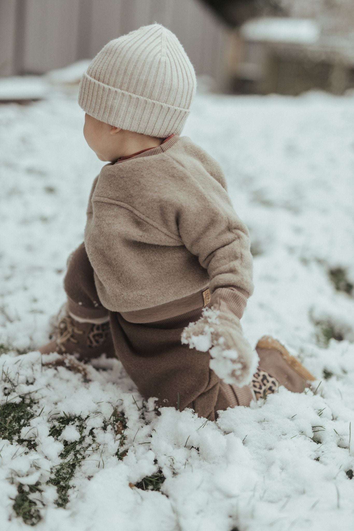 Outdoor „Glücks-Pulli“ aus Wollfleece