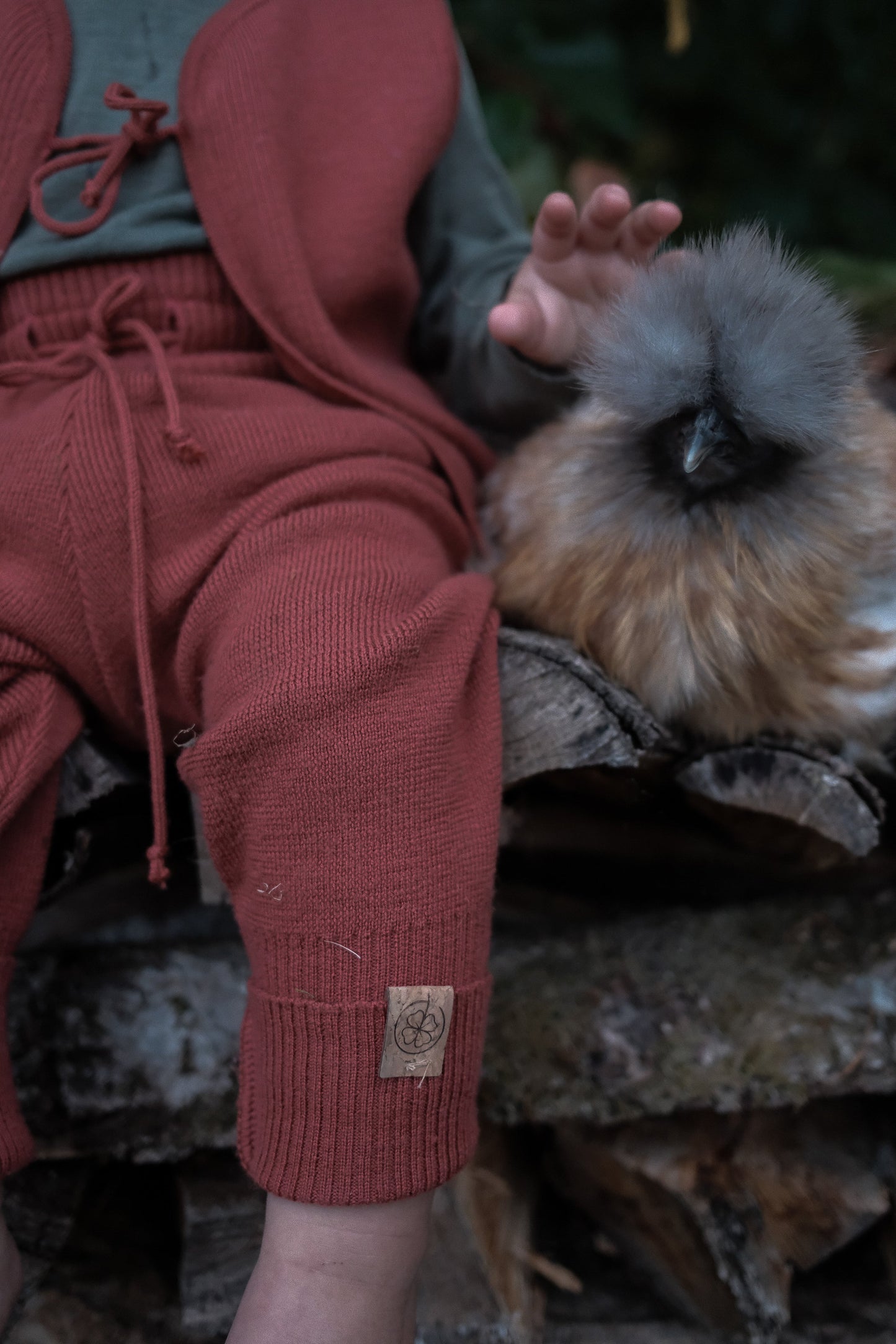 "Glückskind" Komplett-Set - Wickeljacke, Weste, Hose & Leggings