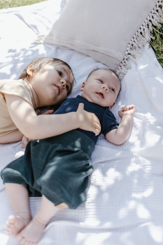 „Glücks-Body“ Kurzarm aus Wolle/Seide - Tausendglück