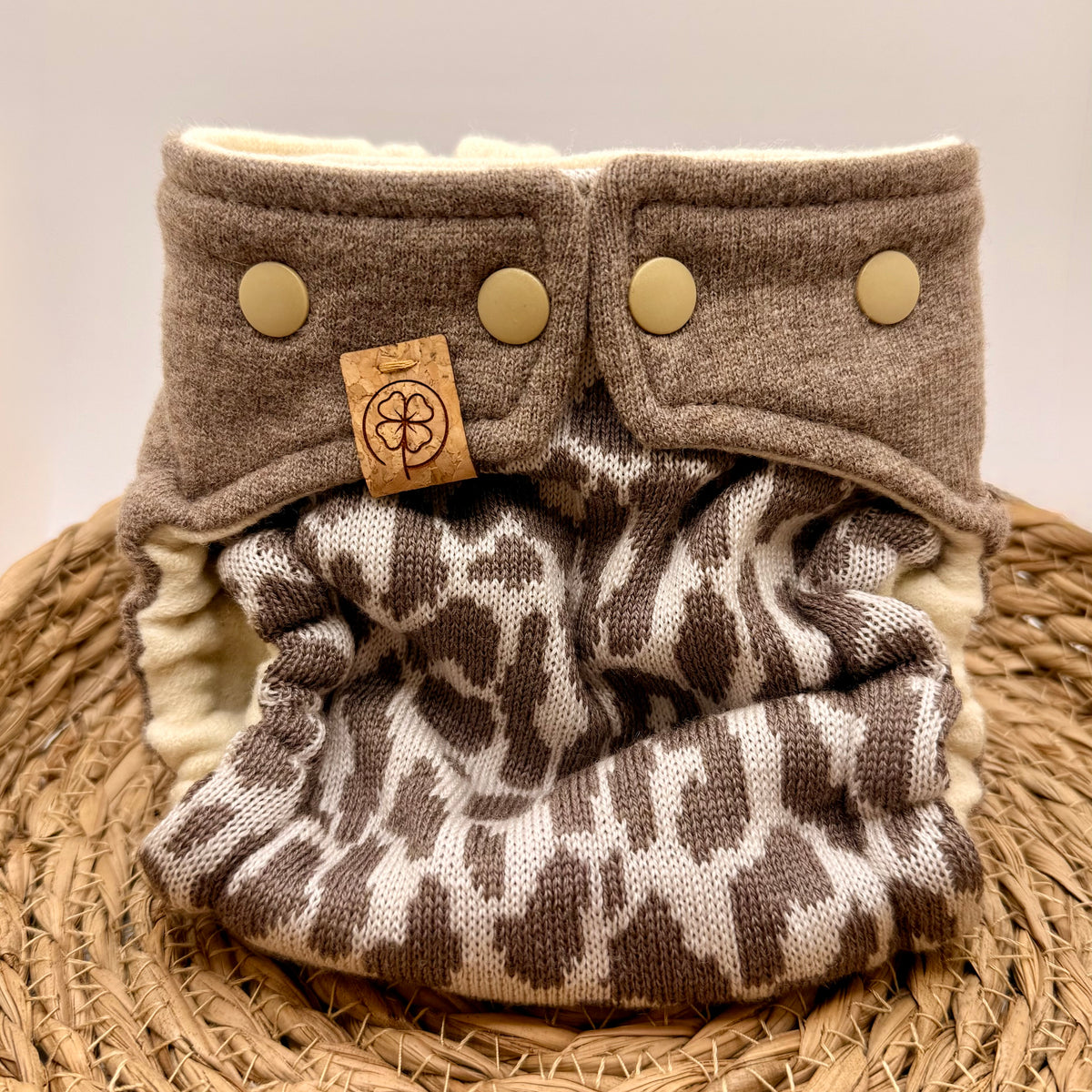 Glücksgriff Wollwindel „Leo“ Mini - Unikat