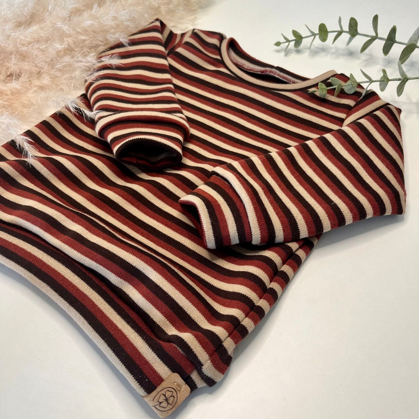 „Glücks-Shirt“ Langarm aus Wolljersey