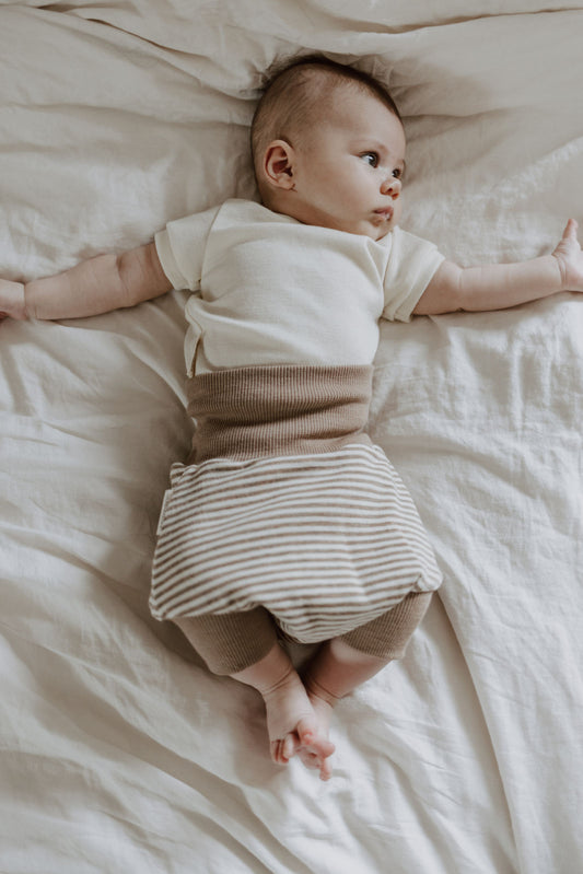 Wollschlupfhose „Naturringel“ - Tausendglück