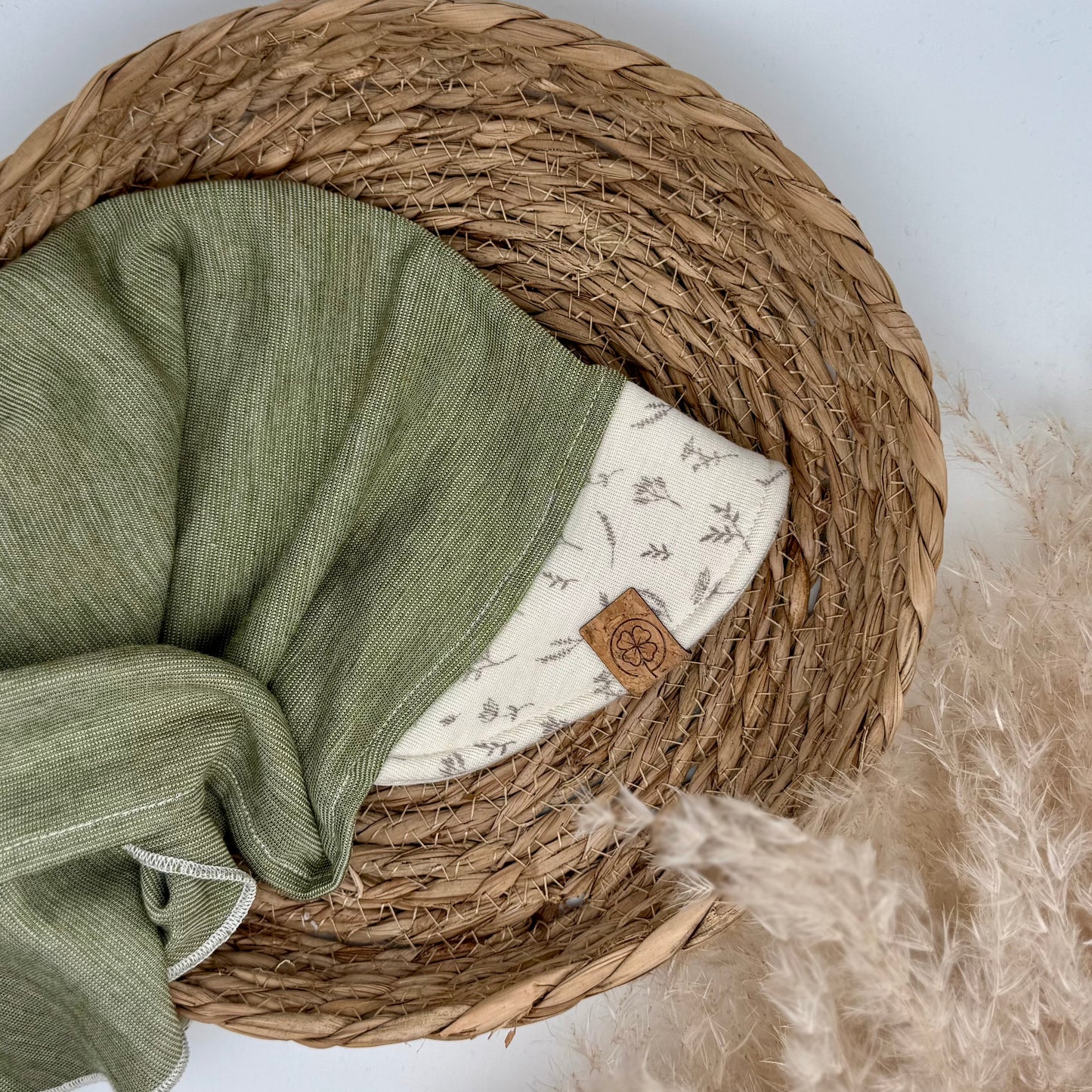 „Sommerglück“ | Sonnenhut Baby zum Binden aus Wolle/Seide
