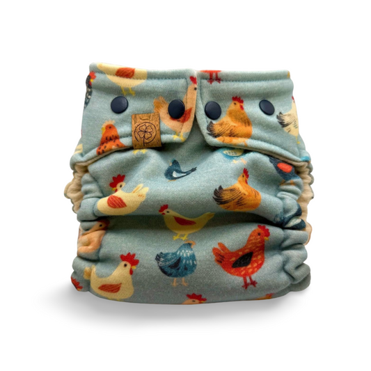 Wollwindel „Glückliche Hühner“