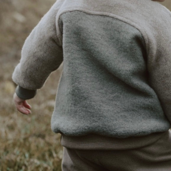 „Glücks-Schlupfhaube“ aus Merino-Wollfleece - Tausendglück