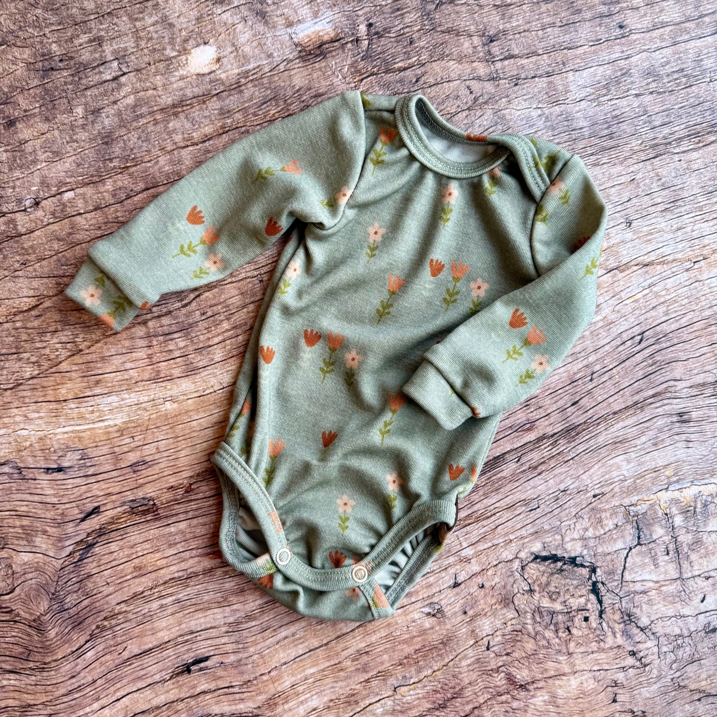 Glücksgriff „Glücks-Body“ aus Wolle/Seide "Tausend Blumen" - 56