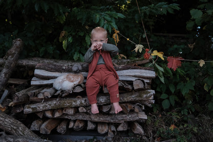 "Glückskind" Komplett-Set - Wickeljacke, Weste, Hose & Leggings