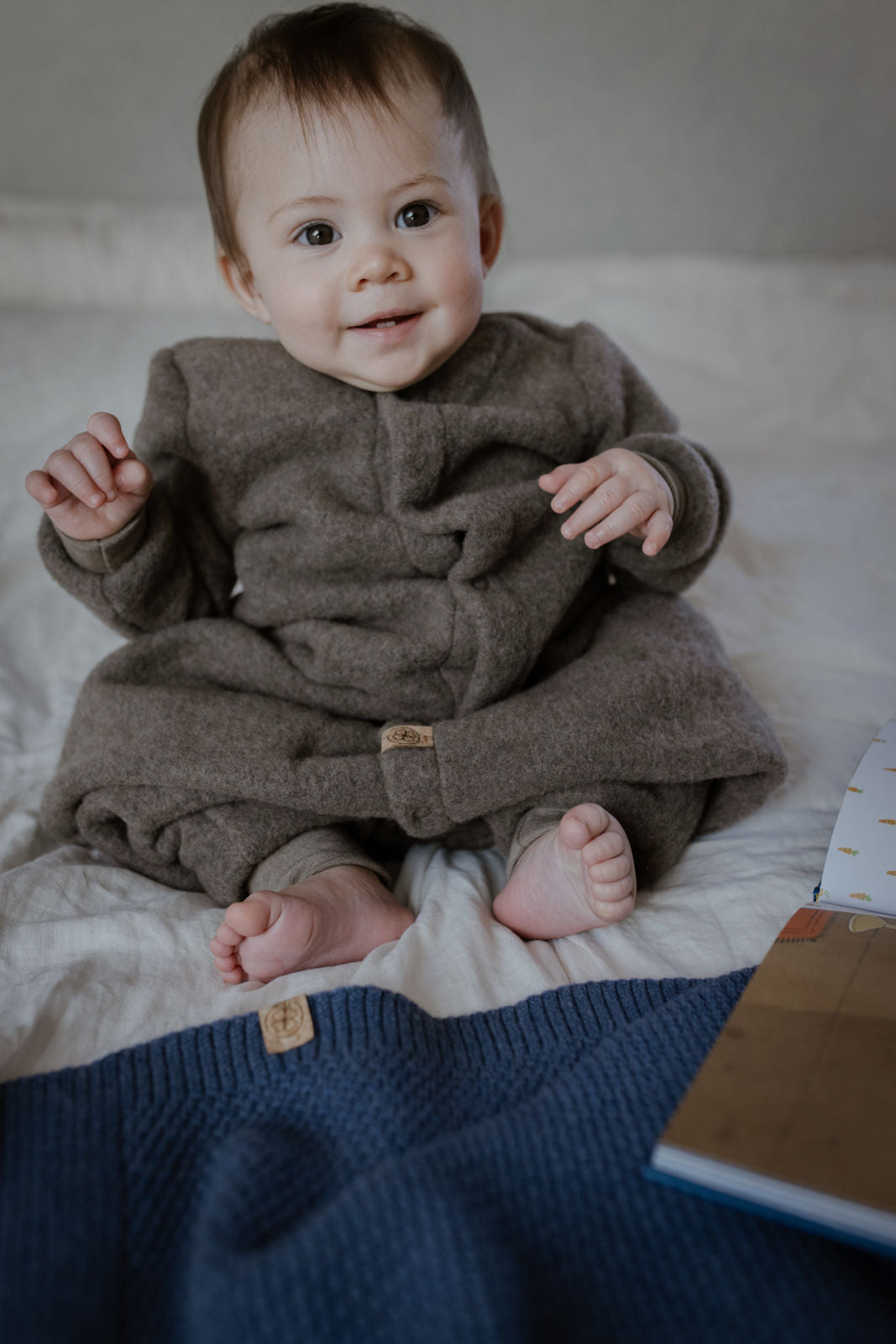 schlafsack zum sitzen Glücks-Schlafsack“ aus Merino-Wollfleece – Tausendglück