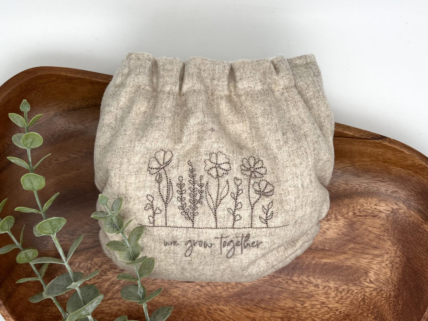 Wollwindel „Grow together - Creme“ - Tausendglück