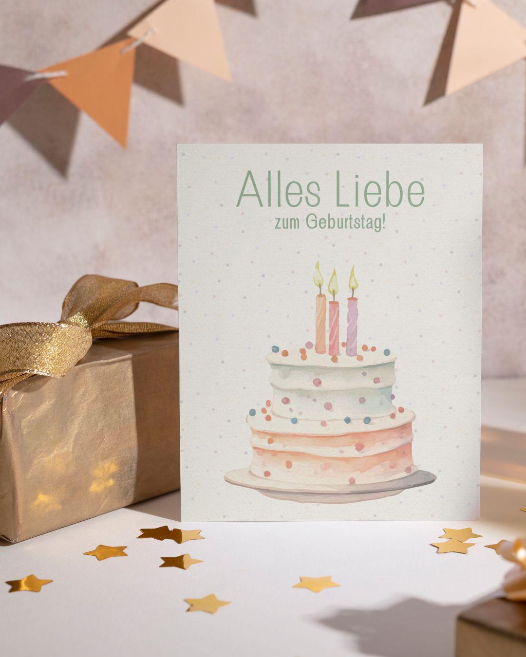 Kartenset zum Geburtstag