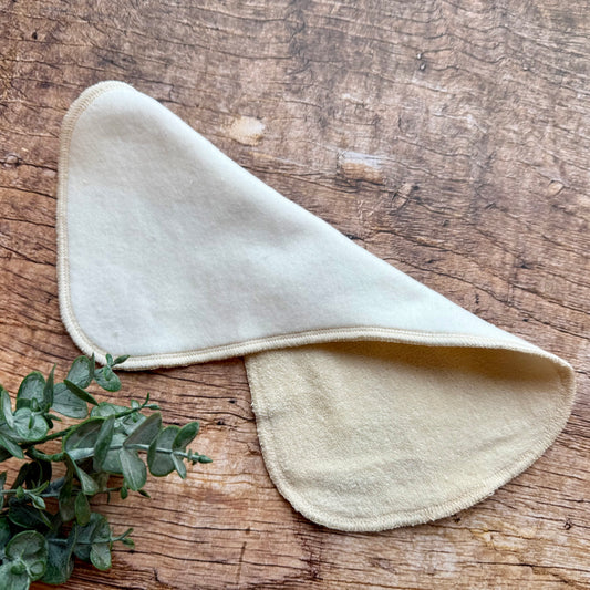 Frottee-Hanf-Liner anatomisch aus Bio-Baumwolle