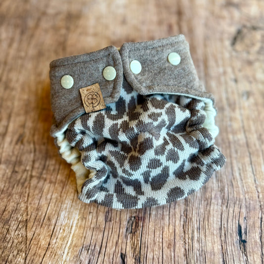 Glücksgriff Wollwindel „Leo“ Mini - Unikat