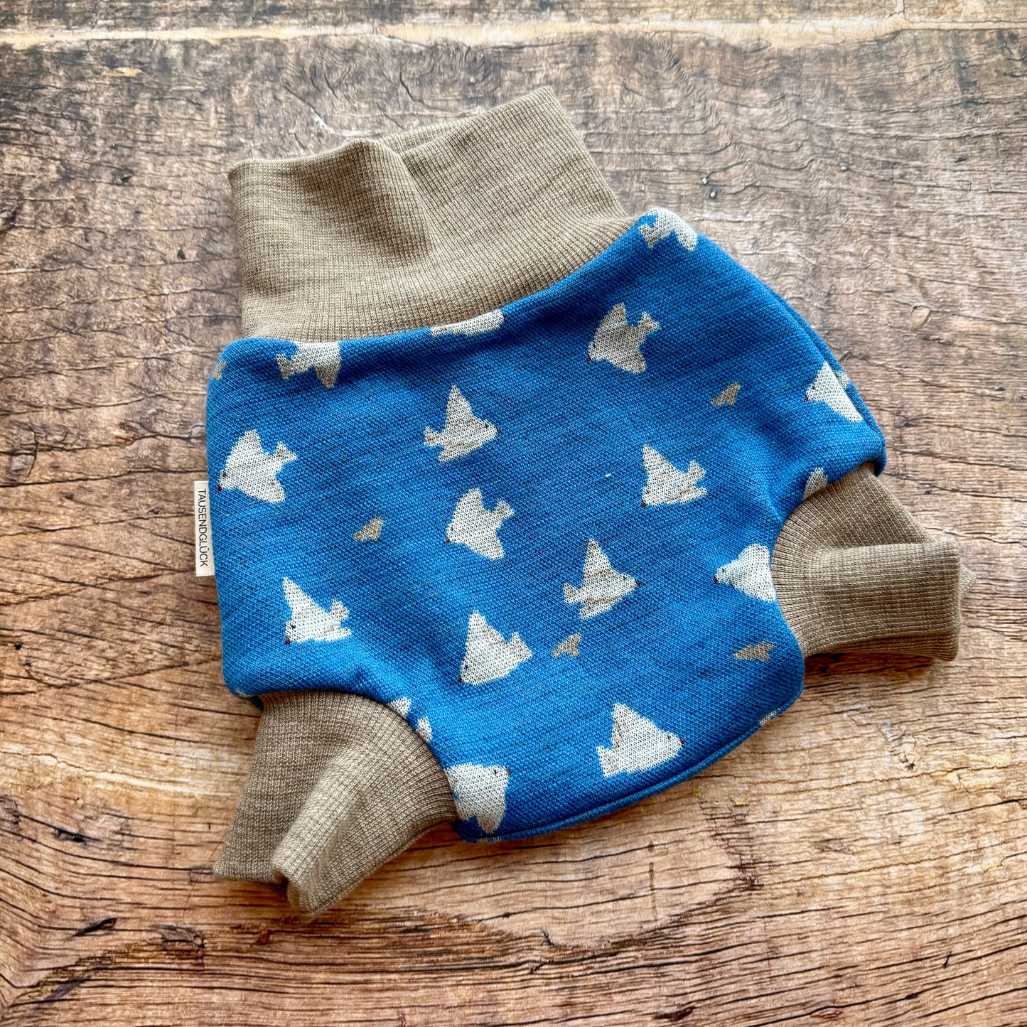 Glücksgriff - Wollschlupfhose „Fernweh“ Midi Unikat - Tausendglück