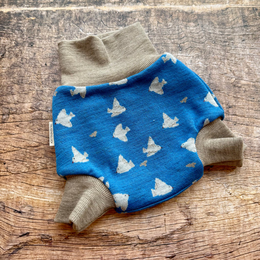 Glücksgriff - Wollschlupfhose „Fernweh“ Midi Unikat - Tausendglück