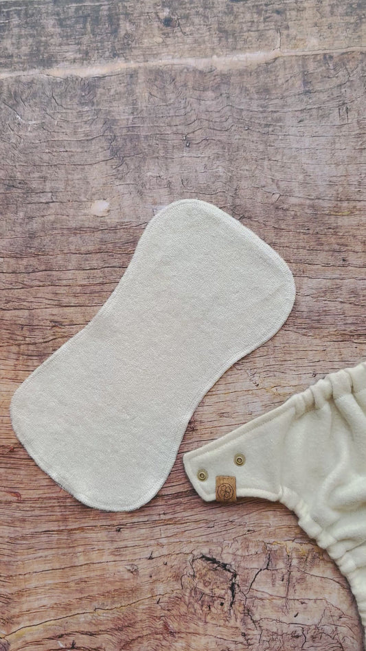 Frottee-Liner anatomisch aus Bio-Baumwolle